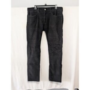 Y2K Levi's 511 Skinny Black Corduroy Pants White Label Men's Size 34x32